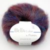 Permin Bella Color kid mohair garn i fargen 181 bordaux-blålilla