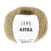 Langyarns Astra glittergarn er et følgetrådsgarn når du ønsker litt mer luxus og glamour i strikkeplagget ditt. Garnet er utrolig drøyt hele 550 meter på 25 gram. Her i gullfargen.