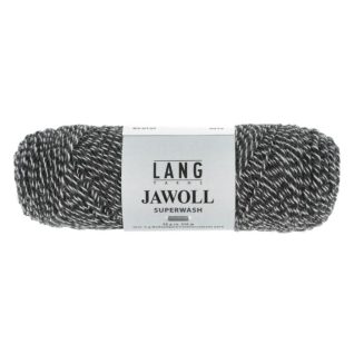 Langyarns Jawoll strømpegarn er klassifisert i verdensklasse for sine høye kvalitet. Det er utrolig slitesterkt fordi du kan strikke inn forsterkningstråden som følger med. Det gir myk og behagelige både strikket og heklet plagg. Her i fargen 137 svart, hvitt melelert.