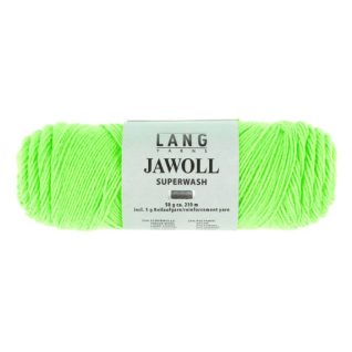 Langyarns Jawoll strømpegarn er klassifisert i verdensklasse for sine høye kvalitet. Det er utrolig slitesterkt fordi du kan strikke inn forsterkningstråden som følger med. Det gir myk og behagelige både strikket og heklet plagg. Her i fargen 316 neon grønn.