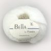 Bella fra Permin. Et lekkert mohairgarn som består av 75 % kid mohair, 20 % ull og 5% polyamid. Strikkefasthet: 14 m x 22 p på pinne 6. Leveres i 50 grams nøster som utgjør 145 meter. Her i fargen 201 hvit