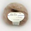 Bella fra Permin. Et lekkert mohairgarn som består av 75 % kid mohair, 20 % ull og 5% polyamid. Strikkefasthet: 14 m x 22 p på pinne 6. Leveres i 50 grams nøster som utgjør 145 meter. Her i fargen 267 lys kamel