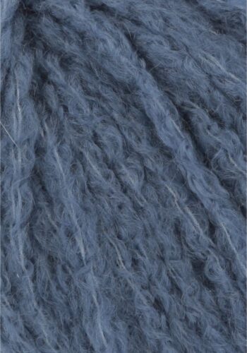 Cashmere Light fra Langyarns. Inneholder 88% Kashmir og 12% Polyamid. Strikkefasthet 20 masker x 31 omganger = 10 x 10 cm. Anbefalt pinne 5,5 og 6 mm. Her i fargen 34. Bildet viser garnets struktur.