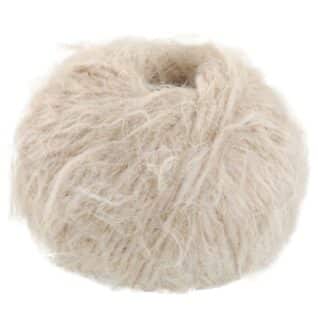 Fargeprøve av Lana Grossa Basta, farge 02 Lys beige.