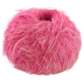 Fargeprøve av Lana Grossa Basta, farge 08 gotterirosa.