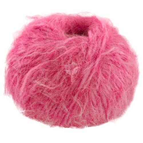 Fargeprøve av Lana Grossa Basta, farge 08 gotterirosa.