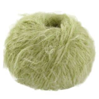 Fargeprøve av Lana Grossa Basta, farge 15 Limegrønn.