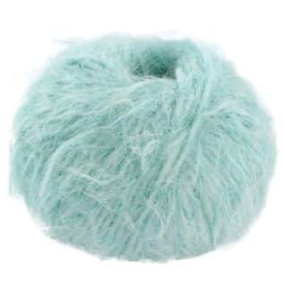 Fargeprøve av Lana Grossa Basta, farge 17 Lysblå.