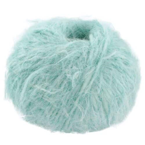 Fargeprøve av Lana Grossa Basta, farge 17 Lysblå.