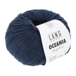 Oceania fra Langyarns er et garn laget av alger fra havet. Er fantastisk flott for huden da det absorberer fuktighet fra huden. Her i fargen 25.