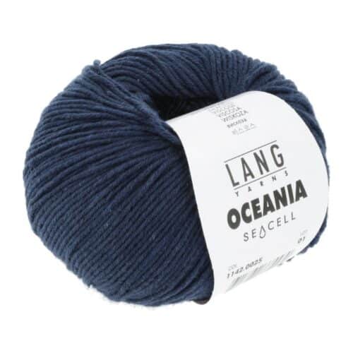 Oceania fra Langyarns er et garn laget av alger fra havet. Er fantastisk flott for huden da det absorberer fuktighet fra huden. Her i fargen 25.