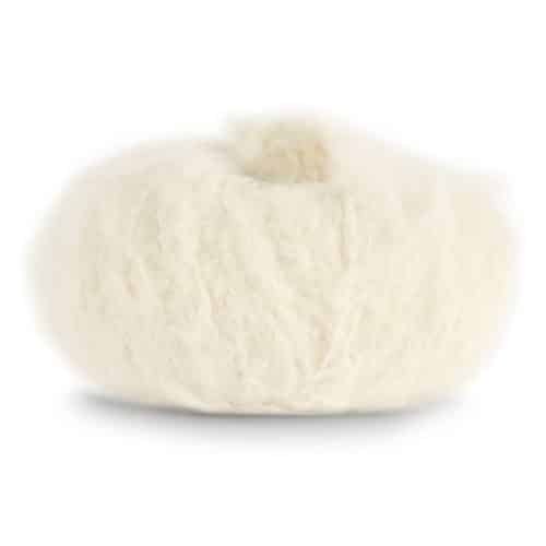 Fnugg in Florence – Chunky luksus i børstet alpakka. Her i fargen 903 off-white
