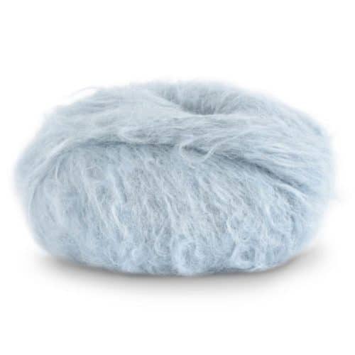 Fnugg in Florence – Chunky luksus i børstet alpakka. Her i fargen 904 sky blue