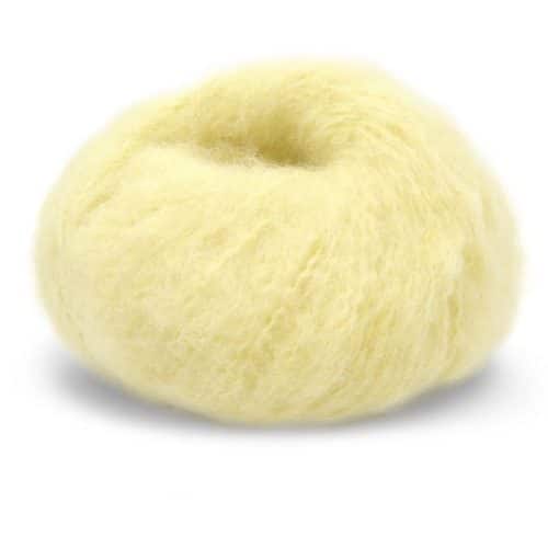 Fnugg in Florence – Chunky luksus i børstet alpakka. Her i fargen 954 light yellow.