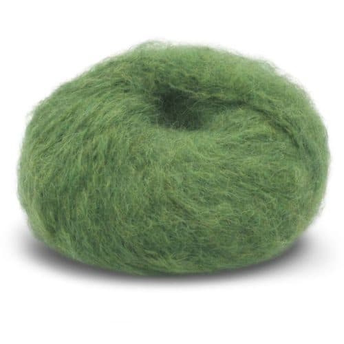 Fnugg in Florence – Chunky luksus i børstet alpakka. Her i fargen 956 green.