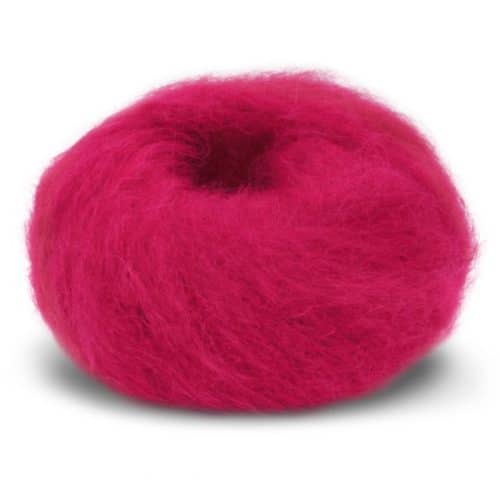 Fnugg in Florence – Chunky luksus i børstet alpakka. Her i fargen 959 rasberry.
