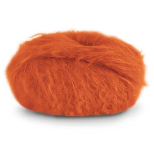 Fnugg in Florence – Chunky luksus i børstet alpakka. Her i fargen 963 orange.