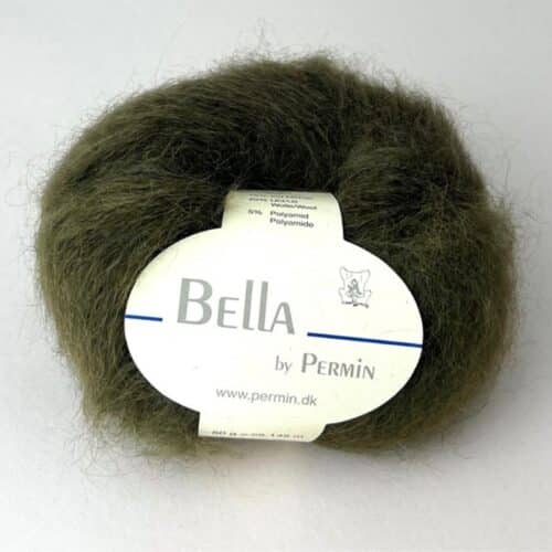 By Permin Bella farge 100 Granskog – klassisk kidmohair med ull.