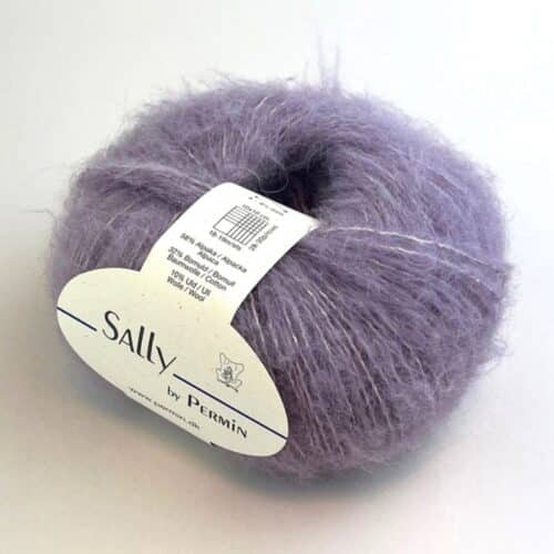 Produktbilde Sally alpakka/merino/bommulsgarn fra By Permin Her i fargen 202 Lys violett.