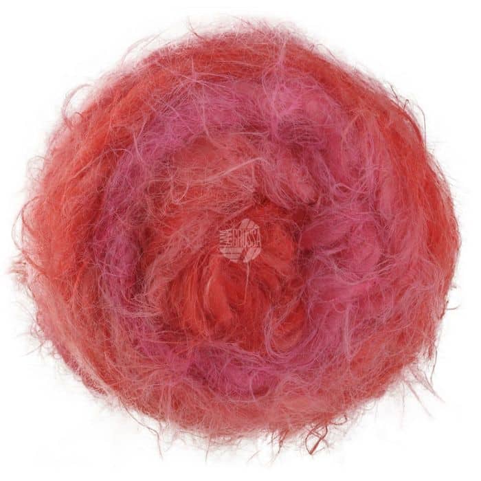 Produktbilde av Basta Mista garn fra Lana Grossa. Her i fargen 106 rosa/ pink/korall/laks.