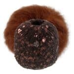 Produktbilde Holiday sweater. Fargekombinasjon Bella by Permin, farge 288 nutshell og Cosmo Lana grossa farge 6 mokka.