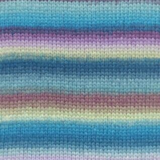 Fargeprøve av Lang Yarns Cloud farge 19 ferdig strikket variant.