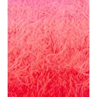 Fargeprøve av Lana Grossa Basta, farge 106 Rosa, pink, laks, korall. Strikket prøve.