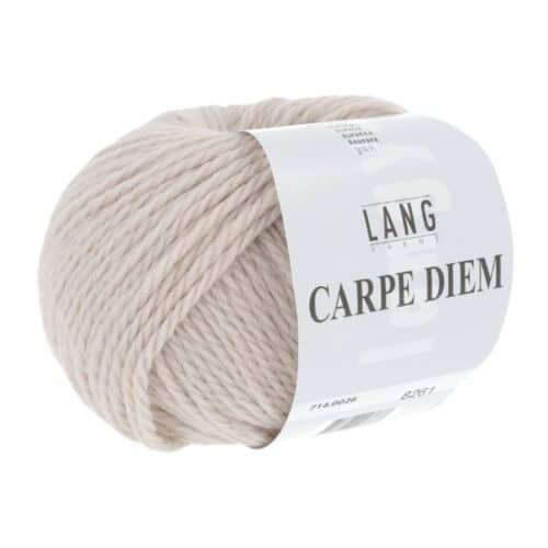 Fargeprøve av Lang Yarns Carpe Diem, farge 126 Sand.