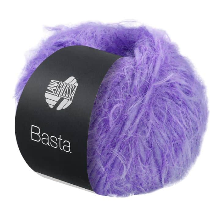 Fargeprøve av Basta, Lana Grossa. Farge 25 Violett.
