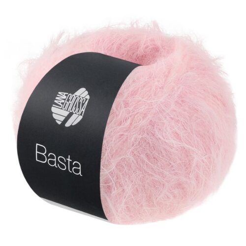 Fargeprøve av Basta, Lana Grossa. Farge 46 Blekrosa.