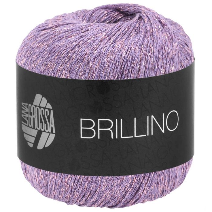 Fargeprøve av Brillino, Lana Grossa. Farge 20 Lilla-rosa.